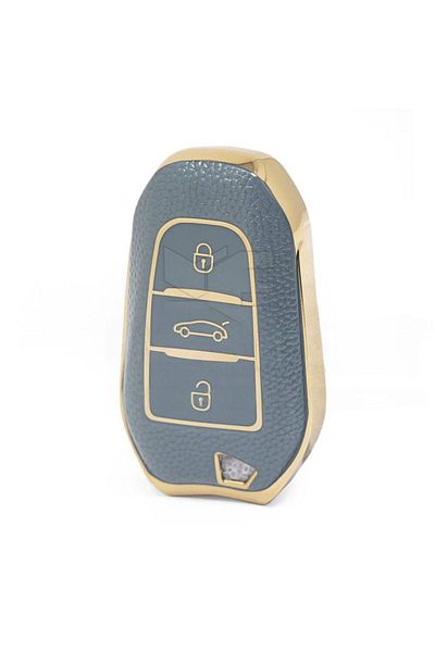 GMA KEYS Luxury Peugeot 208 308 508 2008 3008 5008 Rifter Key Case Gray Gold Gold Color