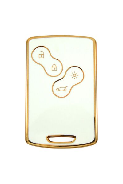 GMA KEYS Renault Clio4 Megane 3 Fluence Nano Key Case Only Compatible With For Keyless Deflation White