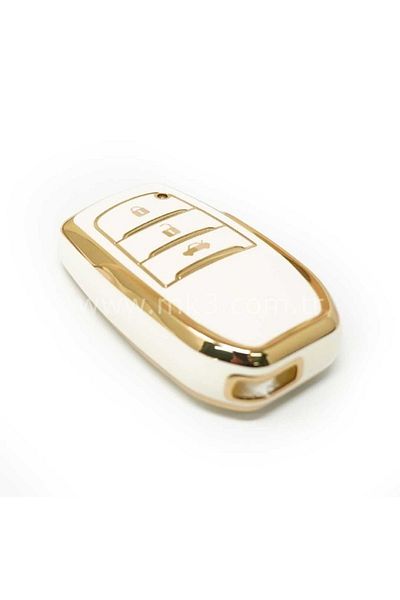 GMA KEYS Luxury Toyota Corolla Streamer X Pack 3 Button Nano Key Case White Gold Gold Color 1st Quality