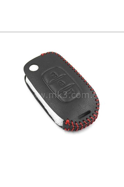 GMA KEYS Luxury Renault Megane 4 Joy - Clio 5 Captur And Koleos 3 Button Switchboard Leather Key Protection Case