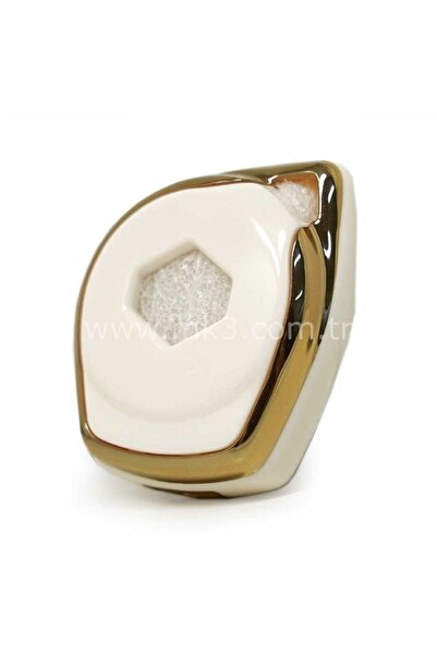 GMA KEYS Lüx pentru Suzuki Alto Swift Baleno Sx4 Grand Vitara Jimny Carcasă Nano cheie cu 2 butoane Culoare alb aurit