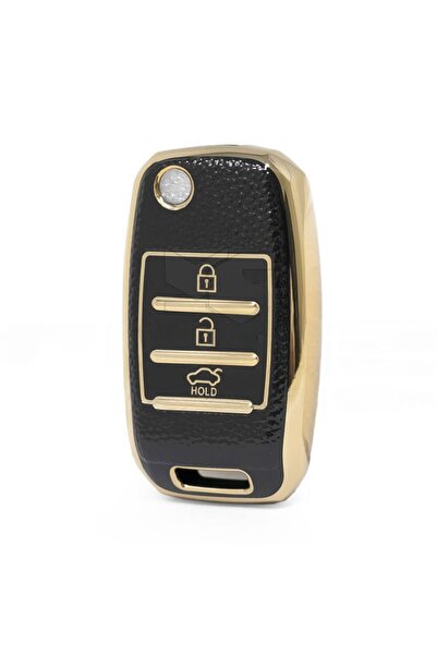 GMA KEYS Kia Sorento Sportage Picanto Cerato Soul Rio Ceed Carcasa comutatorului cu 3 butoane culoare neagra aurie