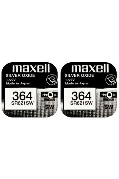 Maxell 364 Sr621sw 1.55v Saat Pili 2 Adet %100 Orijinal