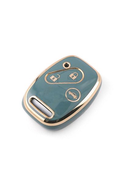 GMA KEYS Luxury Honda Civic Fd6 Crv Accord 3 Button Nano Key Case Gray Gold Color