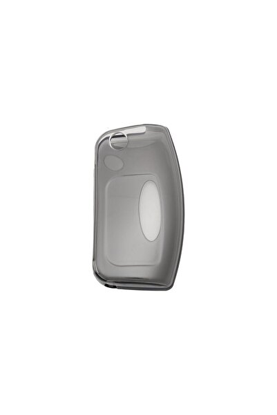 GMA KEYS Lux pentru Ford Focus Fiesta Mondeo Cmax Courier 3 butoane Antracit Husa protectie transparenta pentru chei