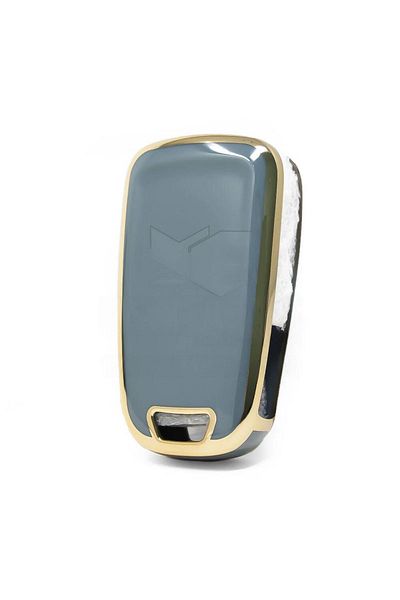 GMA KEYS Luxury Opel Astra J Insignia Corsa Chevrolet Aveo T300 Cruze 3 Push Button Switch Nano Key Case Gray