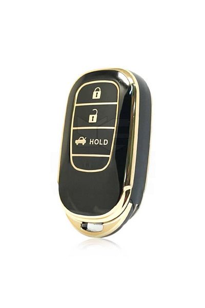 GMA KEYS Luxury New Honda Fe1 3 Button Key Case Black Gold Gold Color 1st Quality