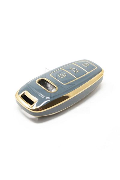 GMA KEYS Luxury Audi A6 A7 A8 E-tron Q8 C8 A3 Nano Key Case Gray Gold Gold Color