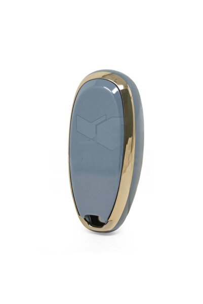 GMA KEYS Lux Suzuki Vitara Sx4 Swift Ignis Baleno 2 butoane fără întrerupător Nano Carcasă pentru chei Culoare gri aur