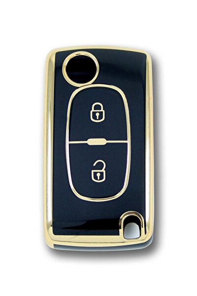 GMA KEYS Citroen C3 Peugeot 307 2 butoane Switchblade Black Nano Auto Key Con...