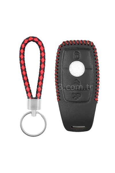 GMA KEYS Luxury Mercedes Benz 2017-2020 Fbs4 Type 1 Leather Braided Auto Key Control Container Case