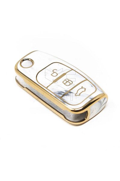 GMA KEYS Luxury Ford Focus Fiesta Kuga Tourneo Courier C-max B-max Mondeo Nano Key Case with Marble Pattern