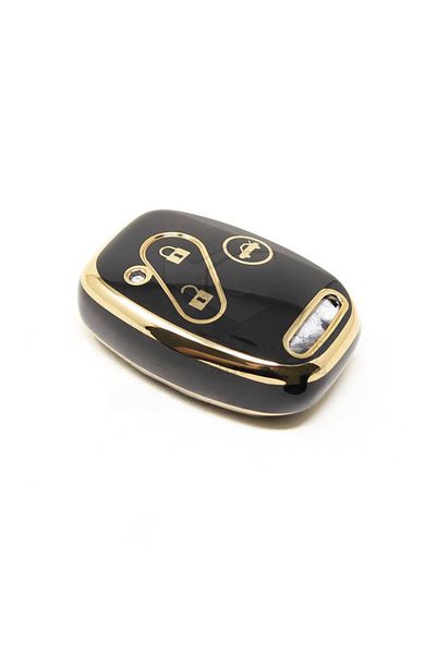 GMA KEYS Luxury Honda Civic Fd6 Crv Accord 3 Button Nano Key Case Black Gold Color