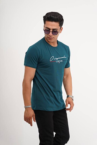 Est Estola Ανδρικό μπλουζάκι Slim Fit Cotton Lycra - Slim Fit