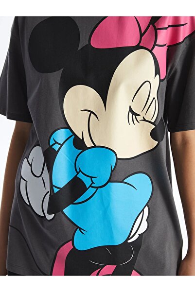 LC Waikiki XSIDE Crew Neck Minnie Mouse Printed Short Sleeve Women's T-Shirt