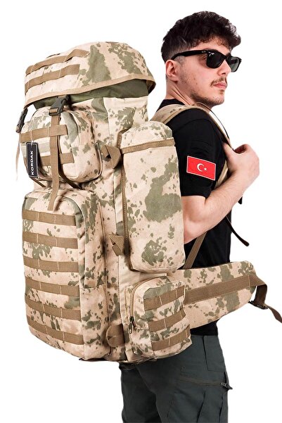 KORDAK 110 Lt Su Geçirmez Cordura Kamuflaj Askeri Çanta - Dağcı Arazi Operasy...