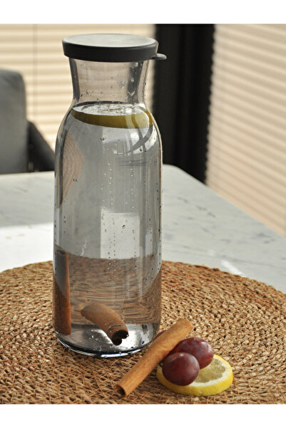 M'art Home Sipahi Kapaklı Karaf Seti Gri 1250 Ml