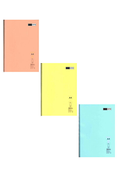 ADASRA Caiet școlar A4 Copertă din plastic cu inele 1 bucată 60 de coli în ca...