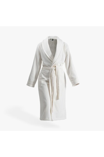 Green Black Дамски халат крем - Anna