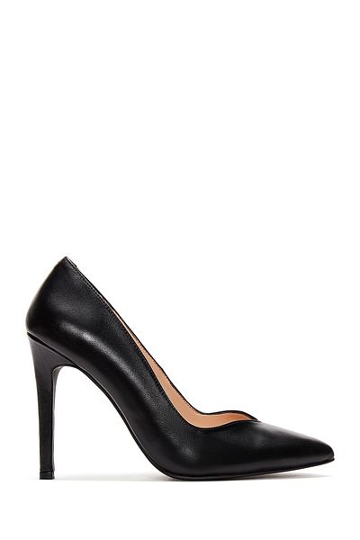Derimod Black Leather Women's Stiletto - 23wfd160418