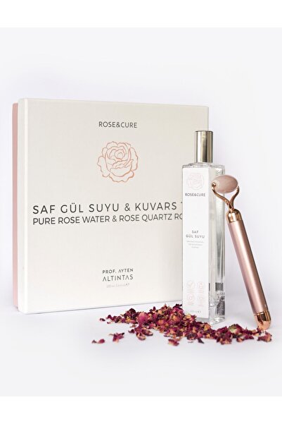 Rose and Cure Saf Gül Suyu & Titreşimli Arındırıcı Kuvars Taşı