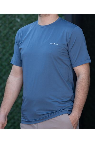 Huğlu Blue Supreme T-Shirt - Crew Neck