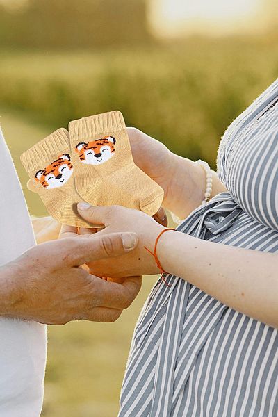 poffibaby Premium Organic Cotton 3-piece Unisex Baby Socks - Cute Friends Boxed