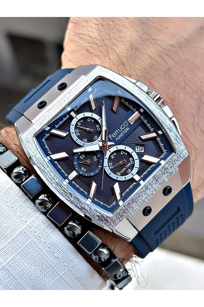 Ferrucci Men's Silicone Cord Wristwatch - FCF.03297FS.02 Function