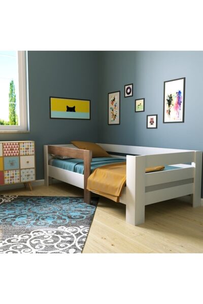 MyMob Mobilya Yan Korumalı Sedir Karyola-baza-ranza (SUNTALAM)