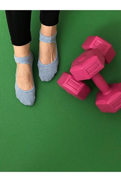 UZARLAR ÇORAP Kadın Kaydırmaz Pilates Ve Yoga Çorabı 3'lü