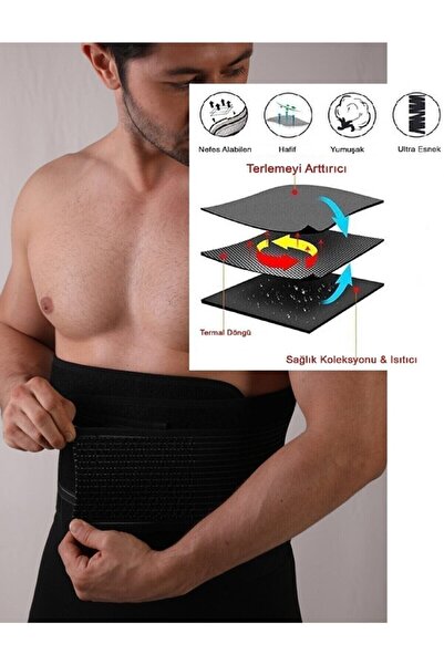 EZOSHOP Termal Sweet Sauna Korse Bel Inceltici Göbek Zayıflatıcı Terletici Korse Yağ Yakma Kemeri