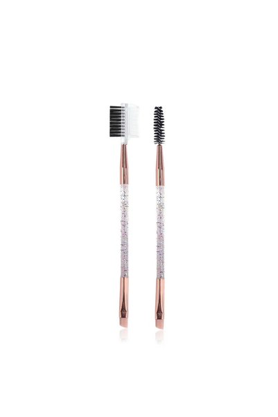 newnet Frc05 Beauty Special Eye Shadow Makeup Brush 2Pcs Double-Sided Eyebrow Eyelash Styling Makeup Brush