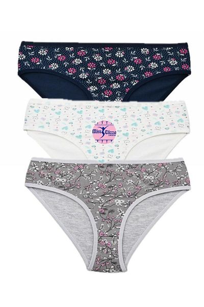 MİSS ELİZZA Set de 3 chiloți cu model