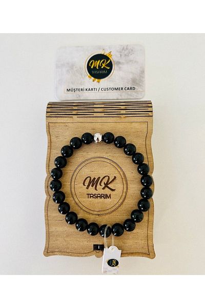 MK tasarım Real Green Star Stone Bracelet|||mktasarim in Special Box|custom with Customer Card