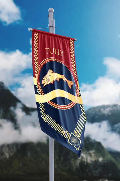 Vagonik Game of Thrones Tully Hanedanlığı Flama Bayrak