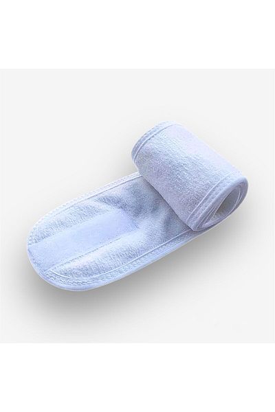 Mokita Home Adhesive White Spa Sports Yoga Skin Care Towel Hair Band Headband