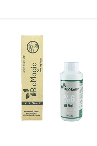 BIOMAGIC Amonyaksız Krem Saç Boyası 60ml Buzlu Karamel 77,21
