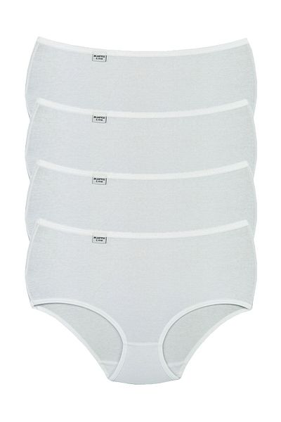 Bluence Chiloți Bato din Lycra, albi, cu talie înaltă, 4 buc