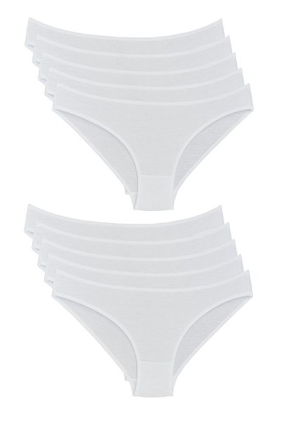 Bluence Slip din viscoză Lycra cu talie joasă 10 buc