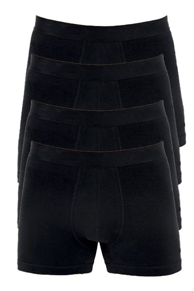 Bluence Ανδρικό Cotton Lycra Flexible Black Boxer 4 τεμαχίων