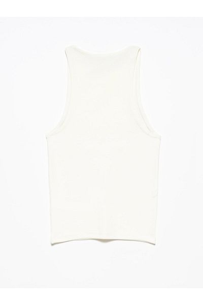 Dilvin Ecru Γυναικείο T-Shirt με λαιμόκοψη - ECRU