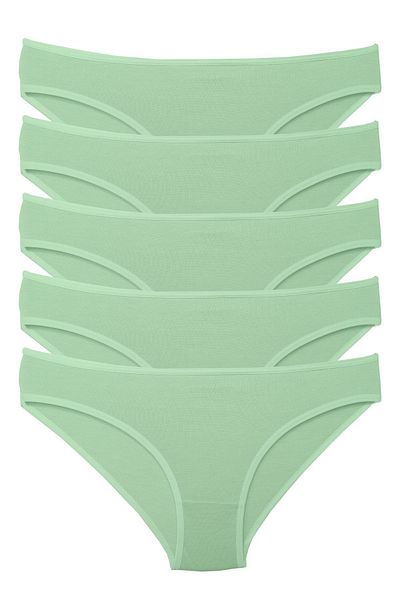 Bluence Χαμηλή μέση Lycra Viscose Slip 5 Τεμάχια
