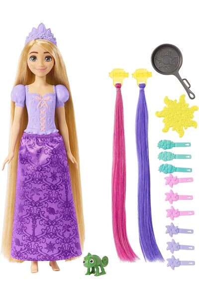 DİSNEY PRİNCESS Disney Prenses Renk Değiştiren Sihirli Saçlı Rapunzel Hlw18