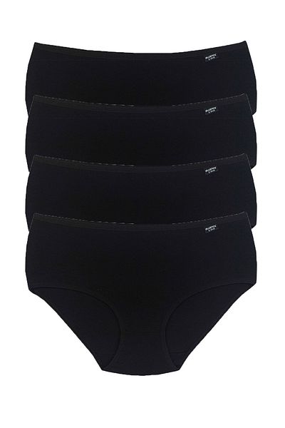 Bluence Γυναικείο Μαύρο Ψηλόμεσο Lycra Bato Σλιπ 4 τεμαχίων