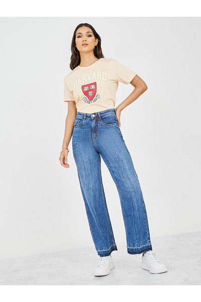URBAN HAUL By Styli Regular Fit Harvard University Graphic T-Shirt