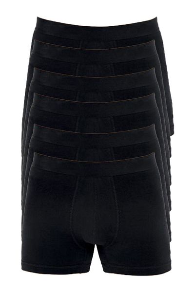 Bluence Ανδρικό Cotton Lycra Stretchy Black Boxer 6 τεμαχίων