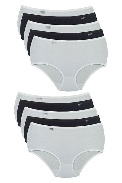 Bluence Μικτό Χρώμα Ψηλόμεσο Lycra Βαμβακερό Σλιπ Bato 10 Τεμάχια