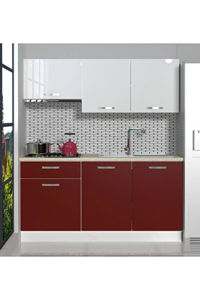 WINK FOL Parlak Bordo  Yapışkanlı Folyo Masa, Dolap, Mutak Dolabı, Sehpa Kaplama