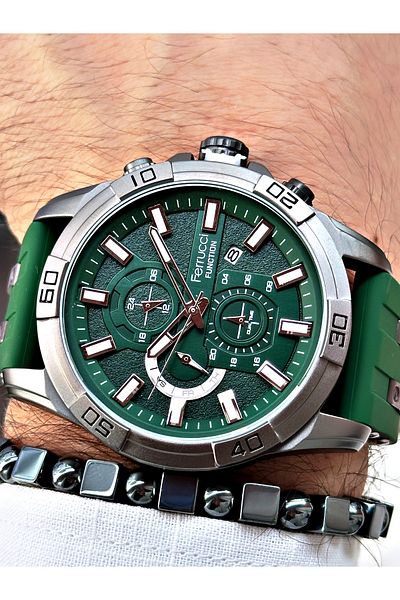 Ferrucci Function Fcf.03303Fs Silicone Cord Men's Wristwatch