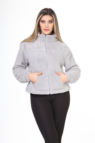 Bluence Γυναικείο βελούδινο παλτό Wellsoft Soft με φερμουάρ